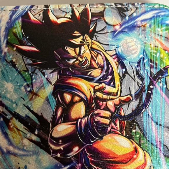 Dragonball Z Goku Vegeta Faux Leather Wallet Anime 90s Money Holder - Picture 4 of 6